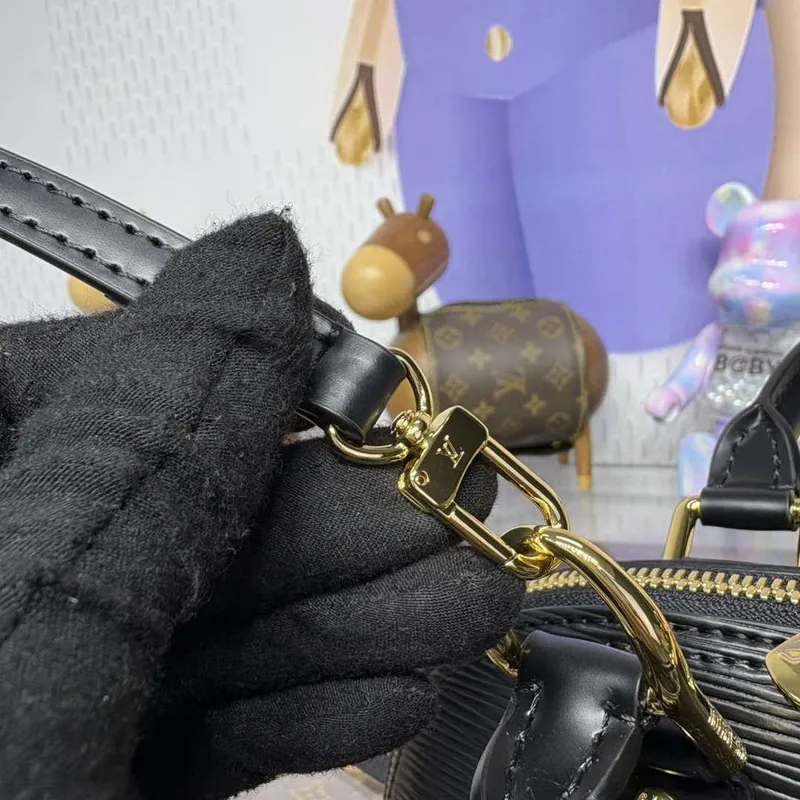 LV M13670 Louis Vuitton LV x TM Alma BB Handbag Black