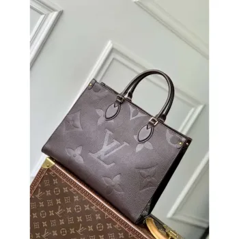 LV M12967 Louis Vuitton OnTheGo MM Handbag Chocolate Brown