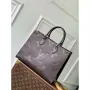 LV M12967 Louis Vuitton OnTheGo MM Handbag Chocolate Brown