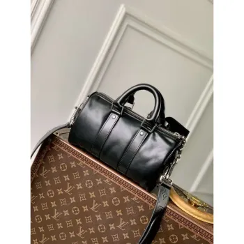 LV M13988 Louis Vuitton Keepall Cargo Bandoulière 25 Bag Black