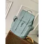 LV M13863 Louis Vuitton Christopher MM Backpack Misty Lake Green
