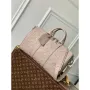 LV M13865 Louis Vuitton Keepall Bandoulière 35 Bag Riverstone Beige