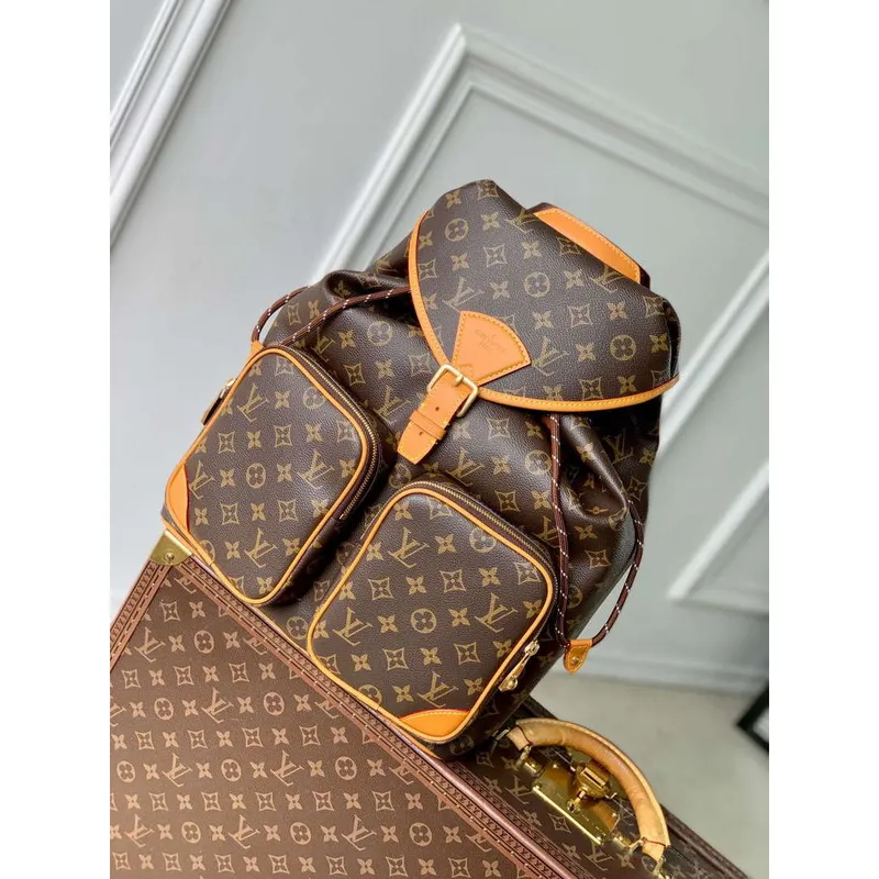 LV M14015 Louis Vuitton Montsouris Cargo Backpack Monogram