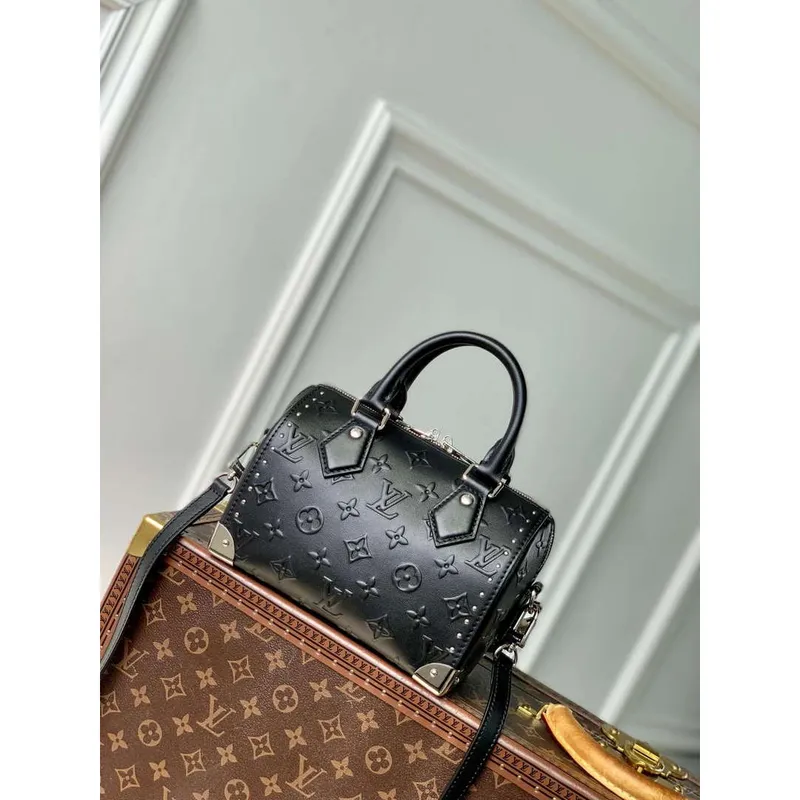 LV M14575 Louis Vuitton Speedy 20 Trunk Bag Black