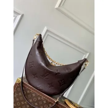 LV M14042 Louis Vuitton Loop Hobo Bag Chocolate Brown