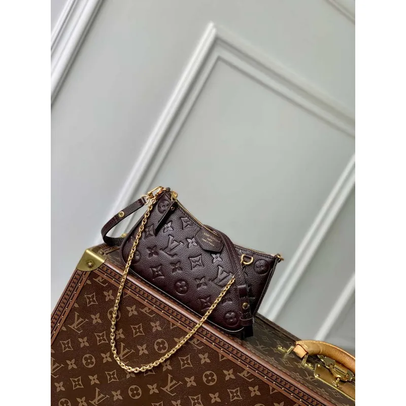 LV M13614 Louis Vuitton Easy Pouch Bag Chocolate Brown