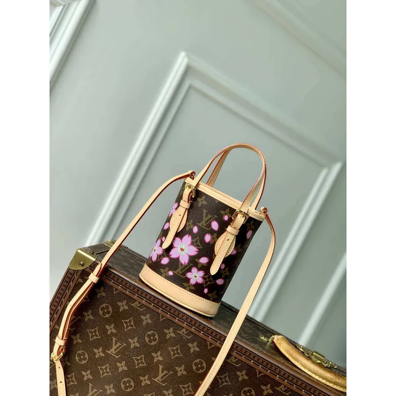 Louis Vuitton M13417 LV x TM Nano Bucket Monogram Canvas