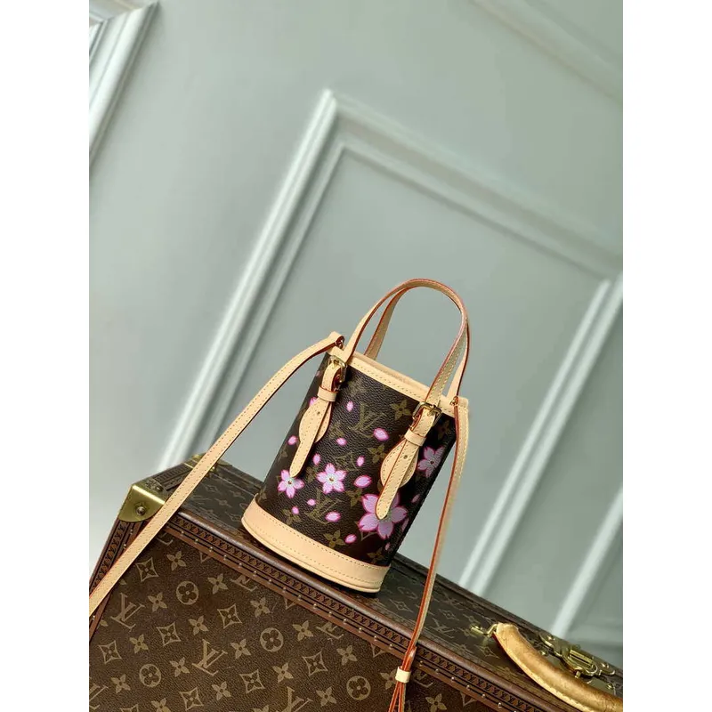 Louis Vuitton M13417 LV x TM Nano Bucket Monogram Canvas