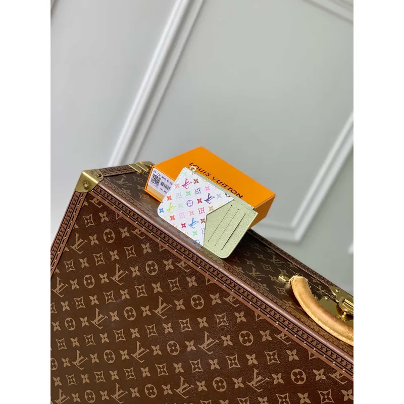 Louis Vuitton M13800 LV x TM Romy Card Holder Green Tea