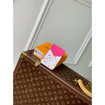 LV M14155 Louis Vuitton LV x TM Romy Card Holder Rose Red