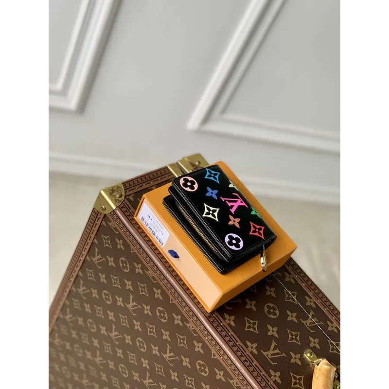 Louis Vuitton M13829 LV x TM  Lou Wallet Monogram Multicolored Black