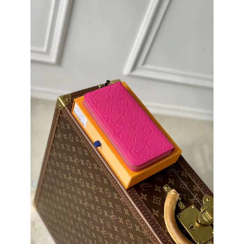 Louis Vuitton M13618 LV x TM Zippy Wallet Monogram Rose Red