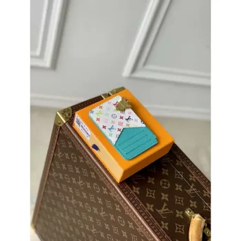 LV M14171 Louis Vuitton LV x TM Romy Card Holder Blue