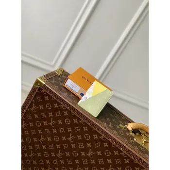 LV M13800 Louis Vuitton LV x TM Romy Card Holder Green Tea