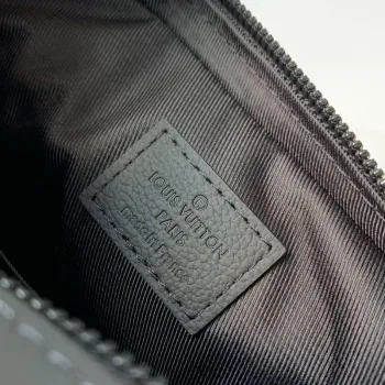 LV M46602 Louis Vuitton Trio Messenger Bag Monogram Shadow Leather