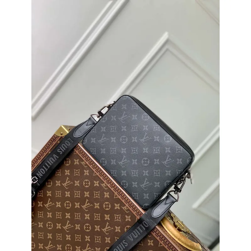 LV M69443 Louis Vuitton Trio Messenger Bag Monogram Eclipse Canvas