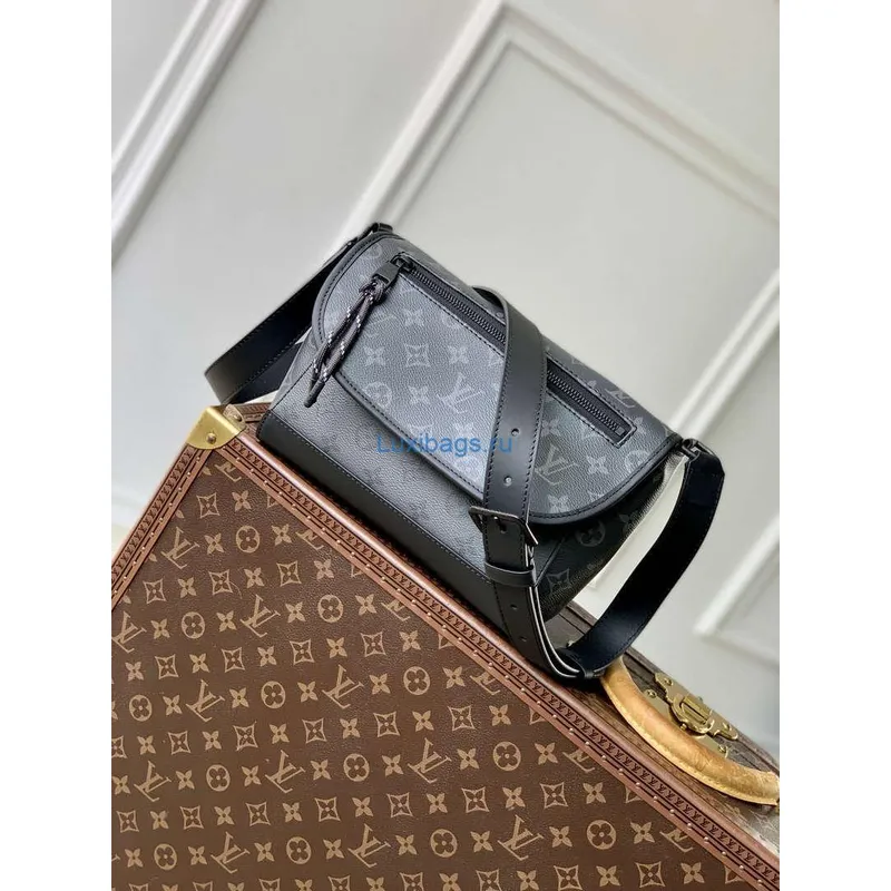Louis Vuitton LV M12681 Pulse Messenger Monogram Eclipse Canvas