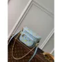 LV M83694 Louis Vuitton Mini Bumbag Monogram Empreinte Blue with Yellow
