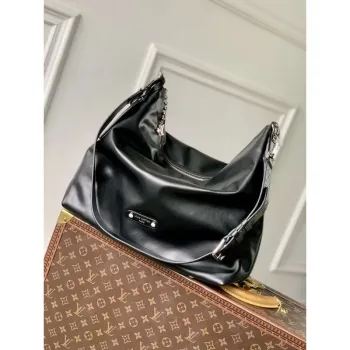 LV M13986 Louis Vuitton Vagabond Hobo Bag Black LV Night