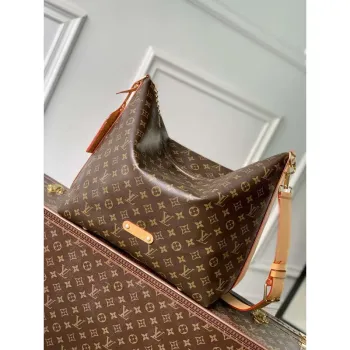 LV M14018 Louis Vuitton Vagabond Hobo Bag Monogram coated canvas