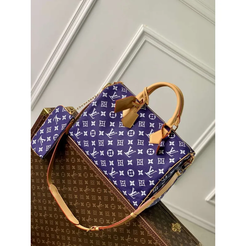 LV M24419 Louis Vuitton Speedy P9 Bandoulière 40 Bag Monogram Leather Purple