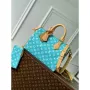 LV M21108 Louis Vuitton Speedy P9 Bandoulière 30 Bag Monogram Leather Fluorescent Lake Blue