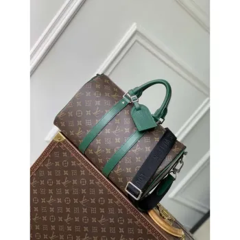 LV M12765 Louis Vuitton Keepall Bandoulière 35 Monogram Green