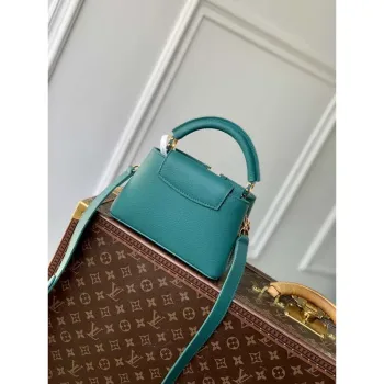 LV M12345 Louis Vuitton Capucines Mini Bag Green