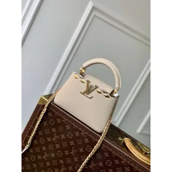 LV M12751 Louis Vuitton Capucines Mini Bag Apricot