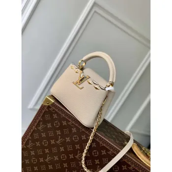LV M12751 Louis Vuitton Capucines Mini Bag Apricot
