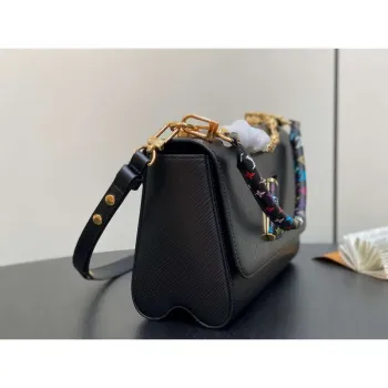 LV M13243 Louis Vuitton LV x TM Twist MM Slim Epi Leather Black