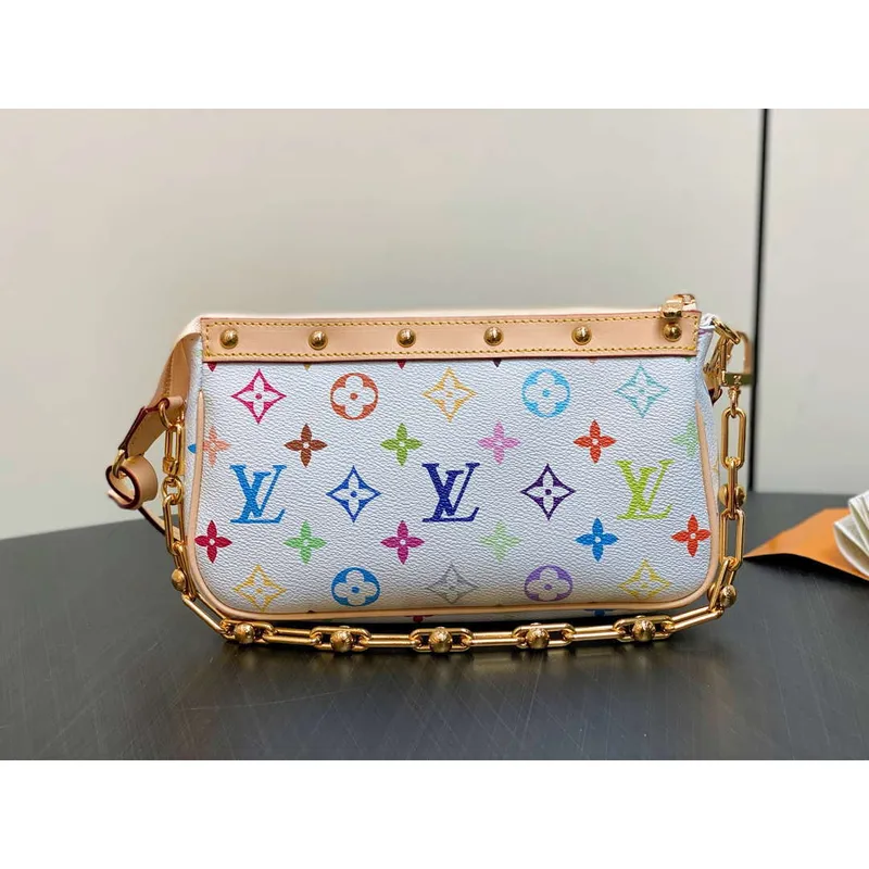 LV M13404 Louis Vuitton LV x TM Pochette Accessoires Multicolore Blanc