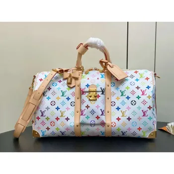 LV M13742 Louis Vuitton LV x TM Keepall Bandoulière 45 Multicolored White