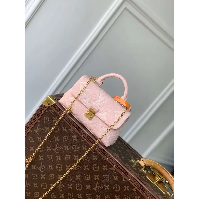 LV M13796 Louis Vuitton Nano Madeleine Bag Pink