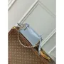 LV M25445 Louis Vuitton Slim Trunk Bag Gray Blue