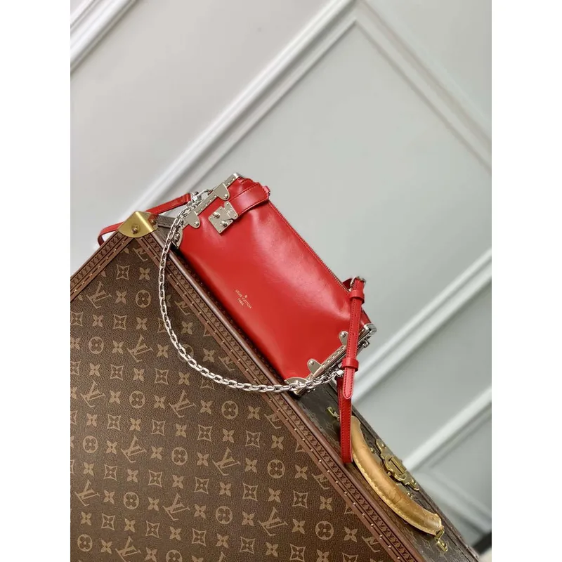 LV M25445 Louis Vuitton Slim Trunk Bag Red