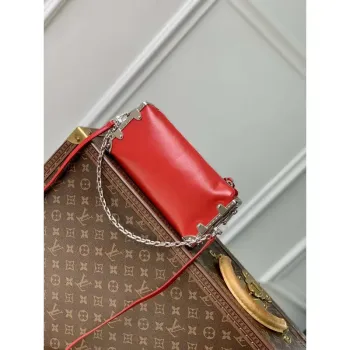 LV M25445 Louis Vuitton Slim Trunk Bag Red