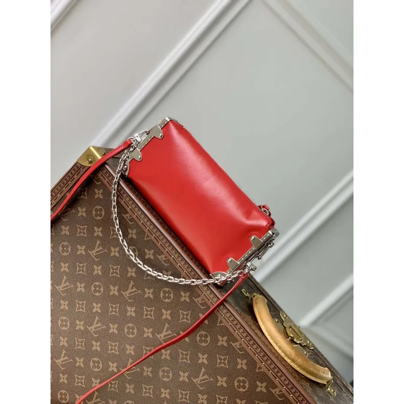 LV M25445 Louis Vuitton Slim Trunk Bag Red
