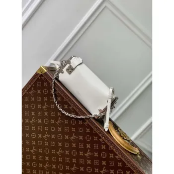 LV M25445 Louis Vuitton Slim Trunk Bag White