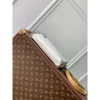 LV M25445 Louis Vuitton Slim Trunk Bag White