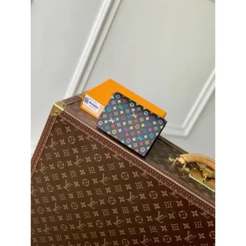 LV M13414 Louis Vuitton LV x TM Passport Cover Multicolored Black