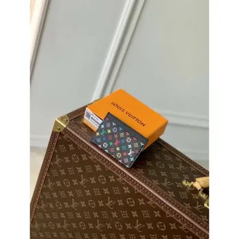 LV M13403 Louis Vuitton LV x TM Card Holder Multicolored Black