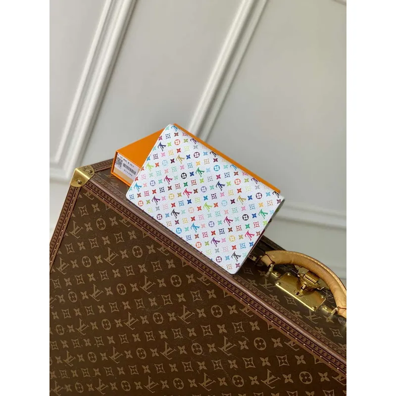 LV GI1299 Louis Vuitton LV x TM Monogram Multicolore Emily Notebook Cover MM