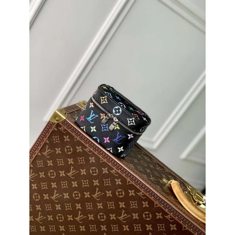LV M14033 Louis Vuitton LV x TM Nice Nano Vanity Case Multicolored Black