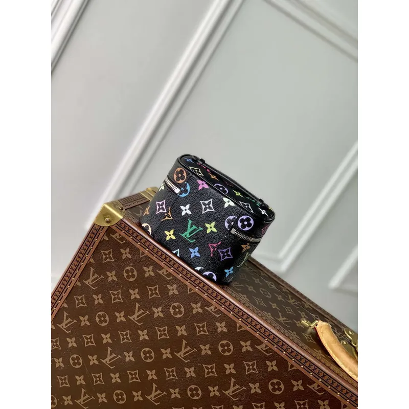 LV M14033 Louis Vuitton LV x TM Nice Nano Vanity Case Multicolored Black