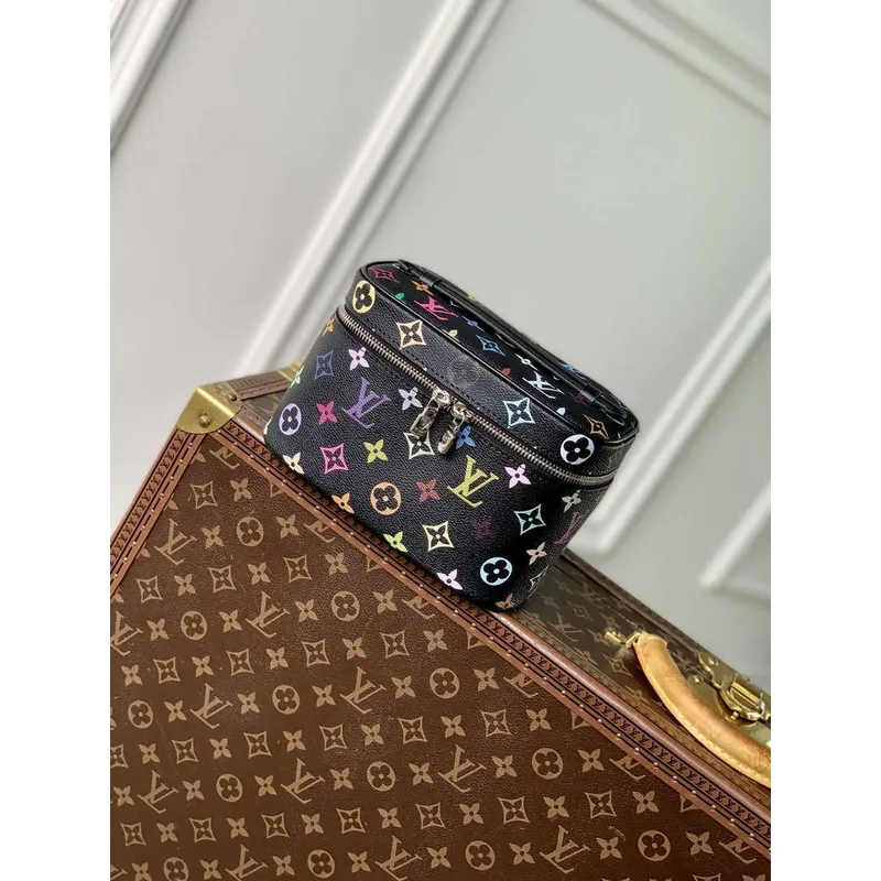 LV M13747 Louis Vuitton LV x TM Nice Mini Vanity Case Multicolored Black