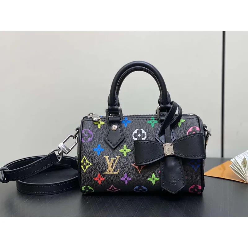 LV M13391 Louis Vuitton LV x TM Nano Speedy Bandoulière Black Multicolored
