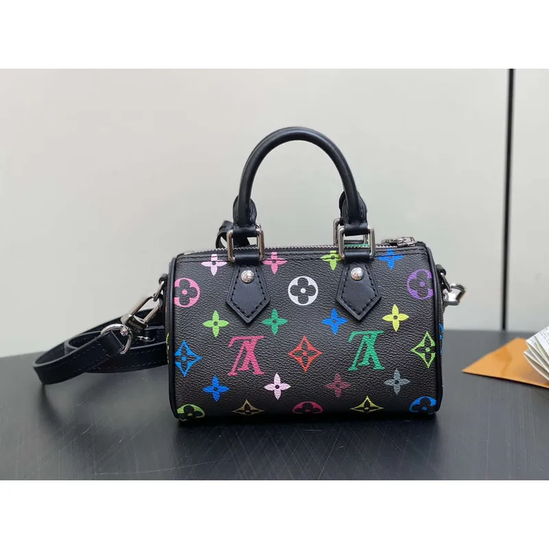 LV M13391 Louis Vuitton LV x TM Nano Speedy Bandoulière Black Multicolored