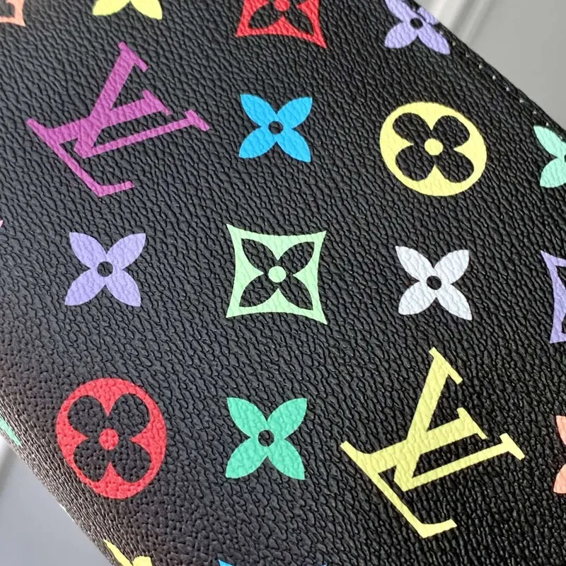 LV M13744 Louis Vuitton LV x TM Cosmetic Pouch PM Black Multicolored