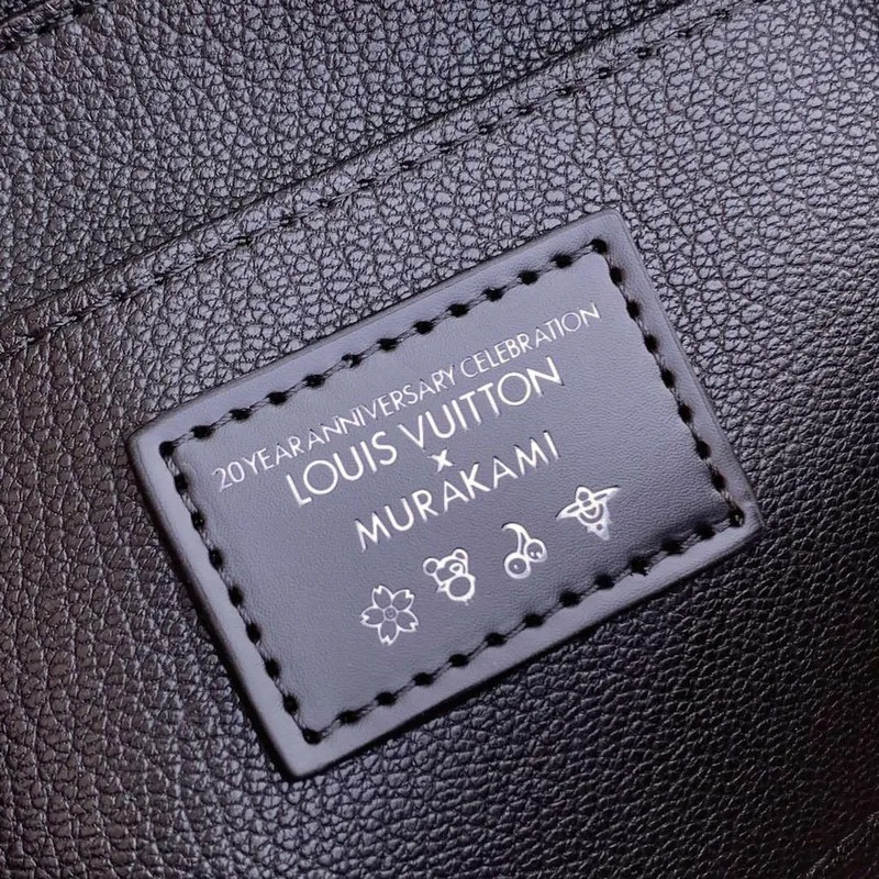 LV M13744 Louis Vuitton LV x TM Cosmetic Pouch PM Black Multicolored